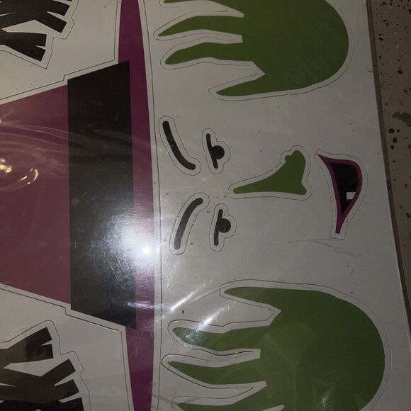 Happy Halloween Refrigerator Magnets Witch Hat Broom Hands Bat Shoes Belt Stars - Picture 5 of 10